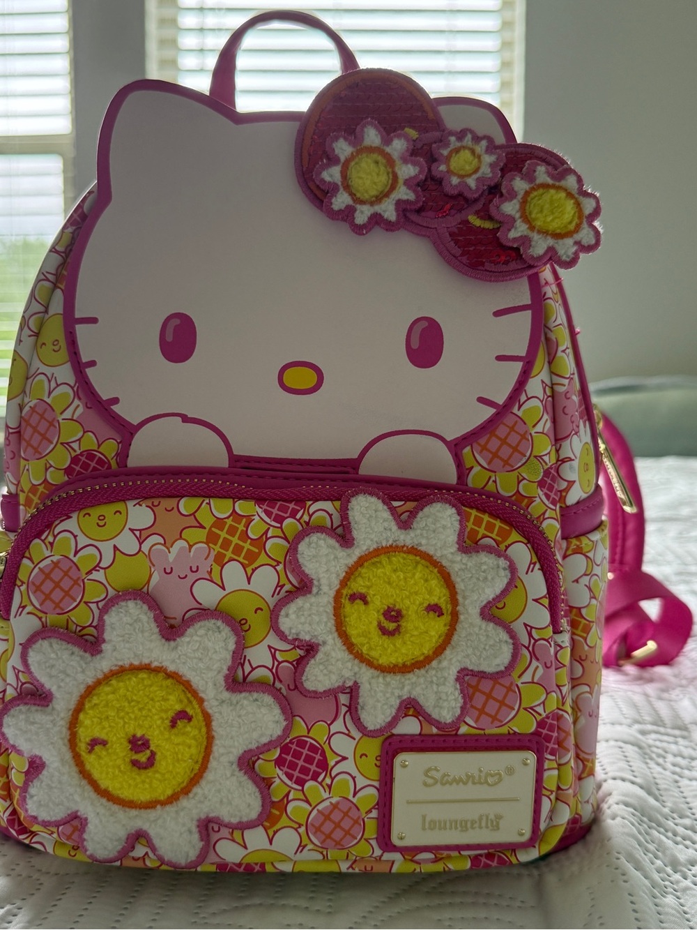 Loungefly Hello Kitty Retro Daisy Sunshine Floral Mini Backpack Sanrio